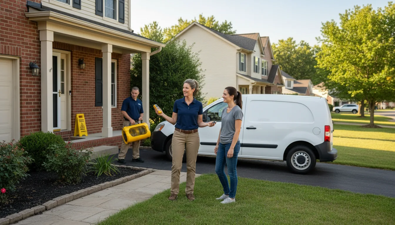 Water restoration image for Dehumidification And Cleanup Services in Effingham, KS